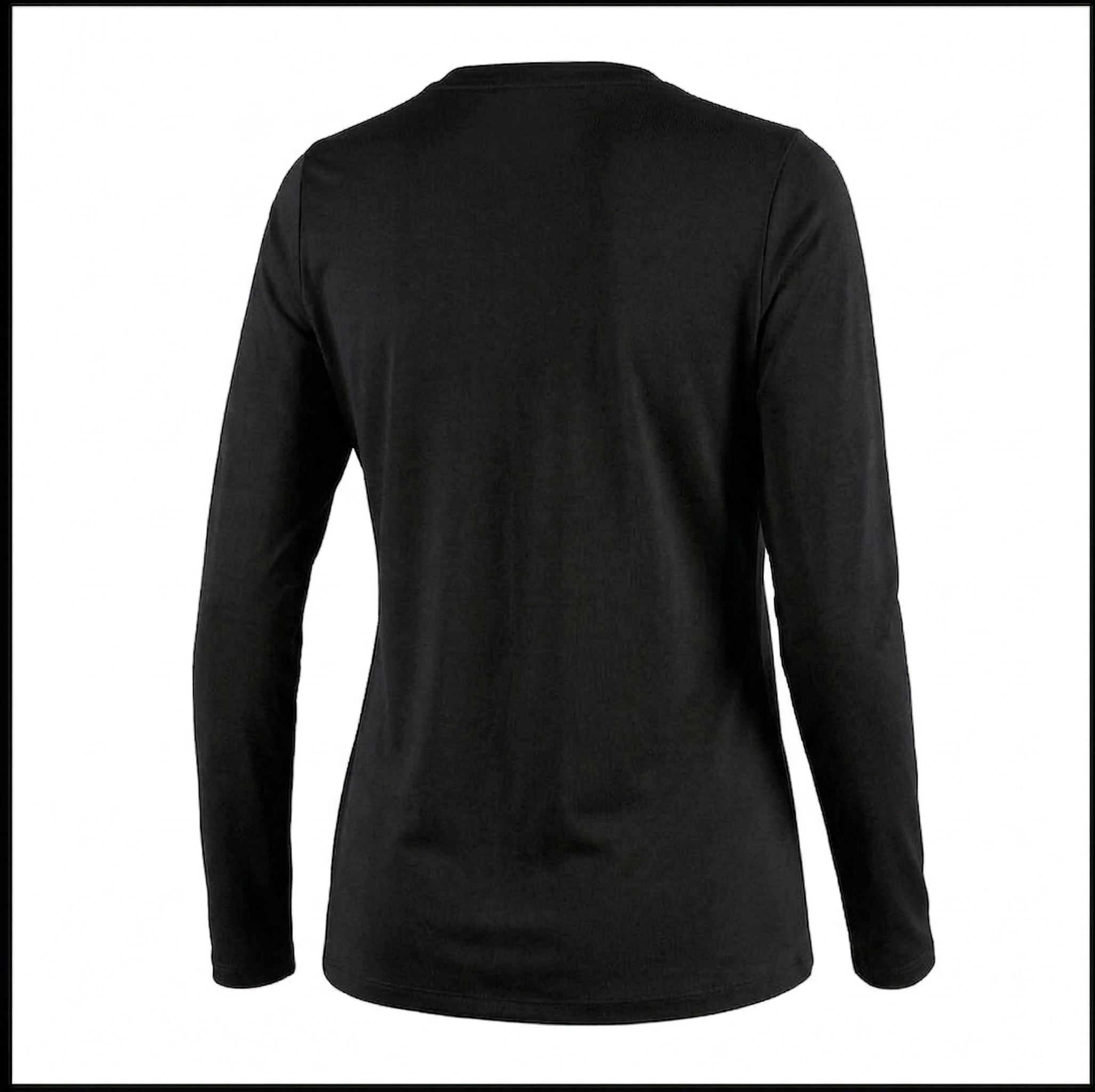 Camiseta Biotech ML Black Feminina Gola "V"