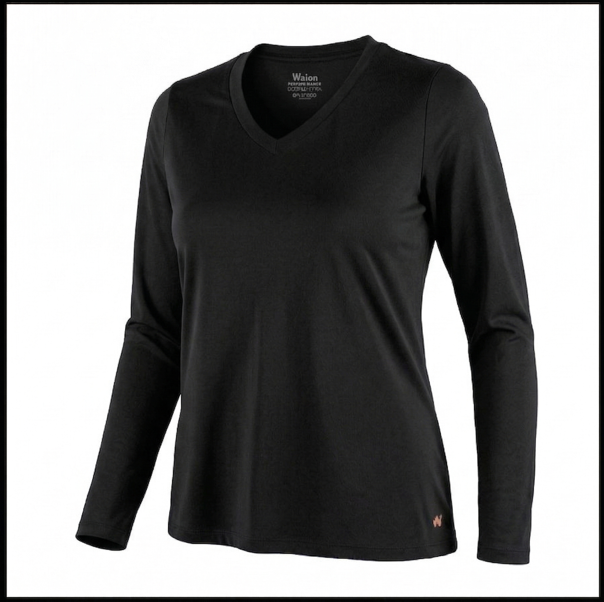 Camiseta Biotech ML Black Feminina Gola "V"